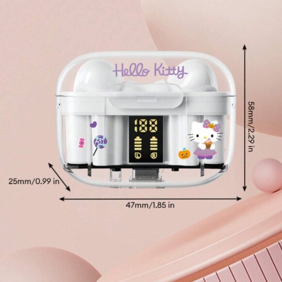 Hello Kitty Wireless Earbuds Rechargeable NWT - Picture 2 of 5